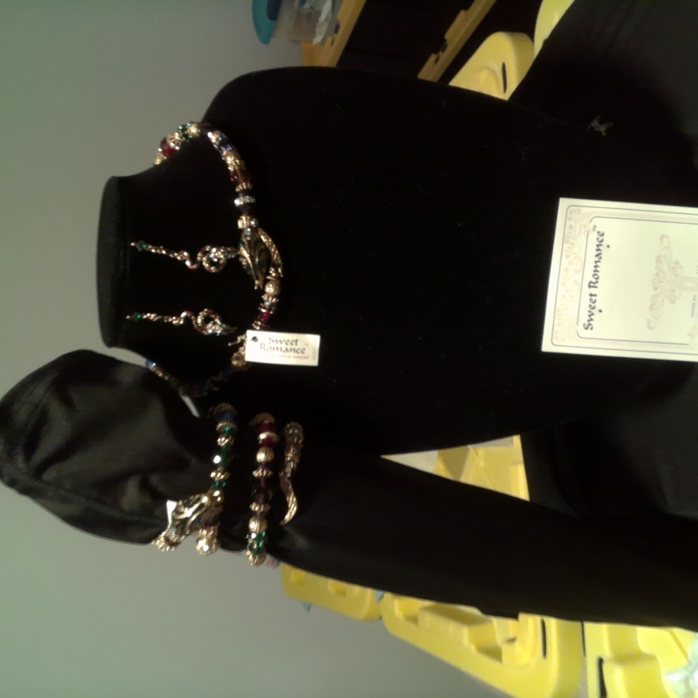 Sweet Romance, Vintage Swavorski Crystal Snake Jewelry